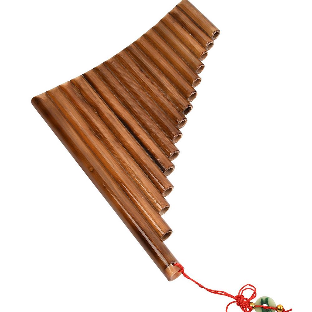Pan Flute 15 Pipes Natural Bamboo Wind Instrument Panpipe G Key Flauta Xiao Handmade Flauta De Pan Folk Instrumentos Musicales #