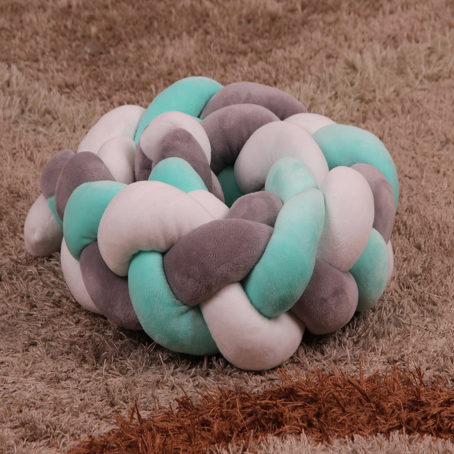 Lit de bébé de 100cm | de nœud de Protection, coussin de lit pour -né, accessoires de literie pour décor de chambre pour nourrissons: 5