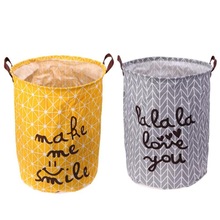 Folding Laundry Storage Basket for Toys Geometry Storage Barrel Standing Clothing Storage Bucket Laundry Organizer Holder Pouch