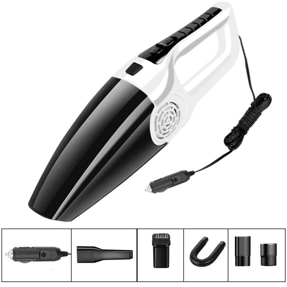 120W 3600mbar Auto Staubsauger Nass Und Trocken Dual-benutzen-Staubsauger Handheld 12V Auto Vakuum reiniger Automobil Staubsauger: Weiß Schwarz