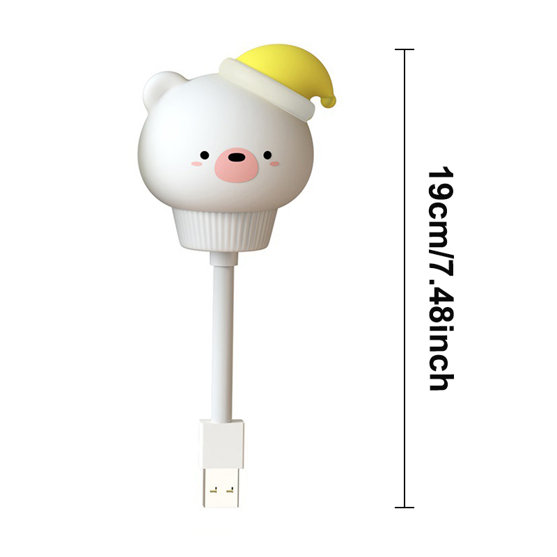 Mini usb led natlampe med fjernbetjening, dæmpbar sengelampe, bærbar lampe til børn, soveværelse, børneværelse: Gul / Orange