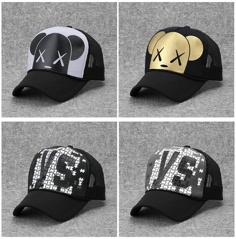 Gorras de béisbol con letras estampadas para hombre y mujer, gorras de estilo Hip Hop, , 10 unids/lote