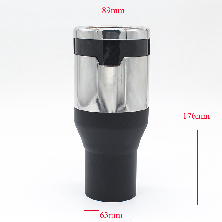 Uitlaat Tip Universele Chrome Rvs Auto Uitlaat Tip pipe: 63mm