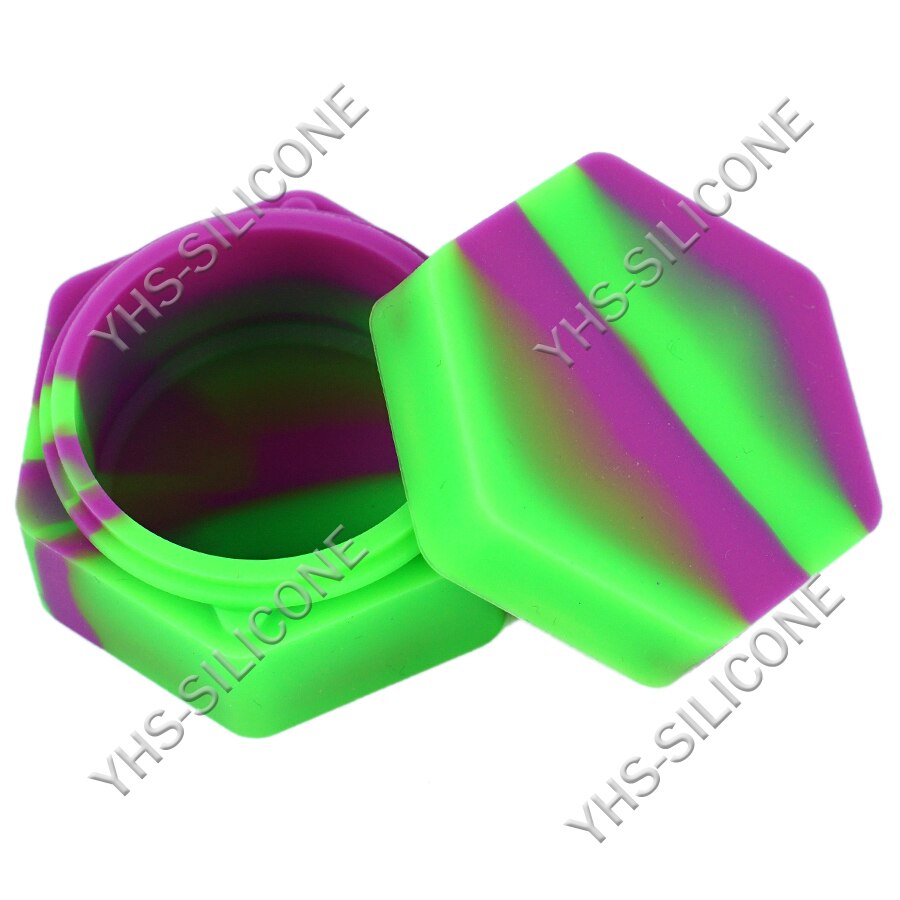 Lote de 3 uds. De recipiente de concentrado de silicona hexagonal de 26ml y recipiente de silicona para aceite, crema líquida, concentrado de silicona hexagonal