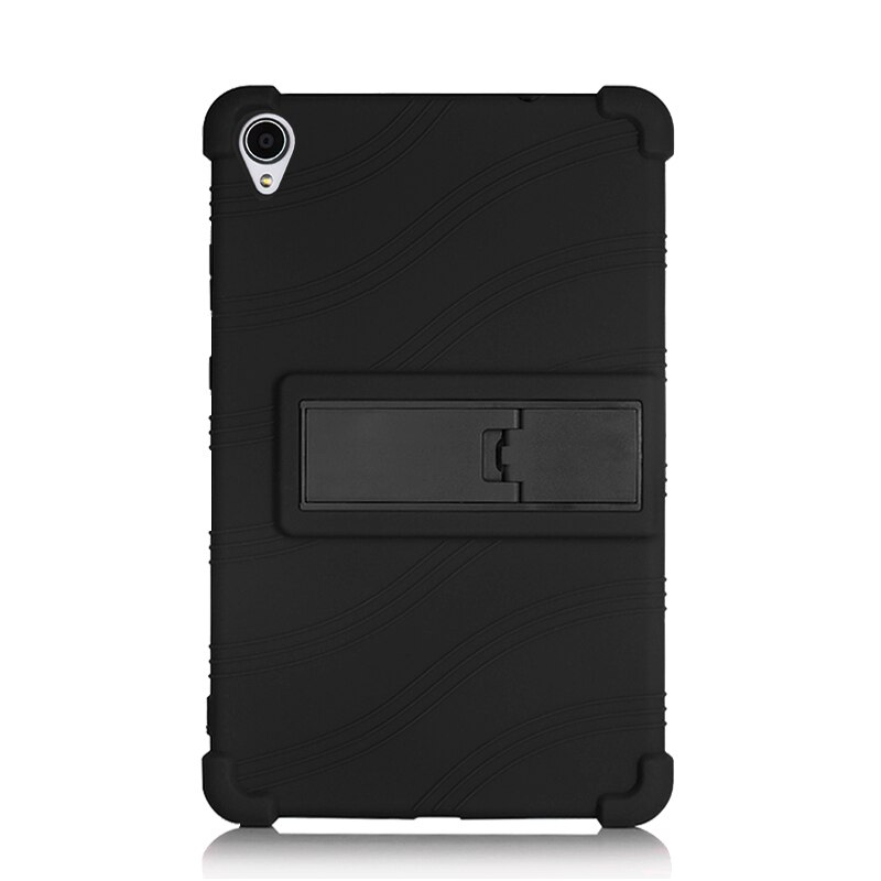 Coque en Silicone souple pour Lenovo Tab M8 FHD, avec film et stylo: black