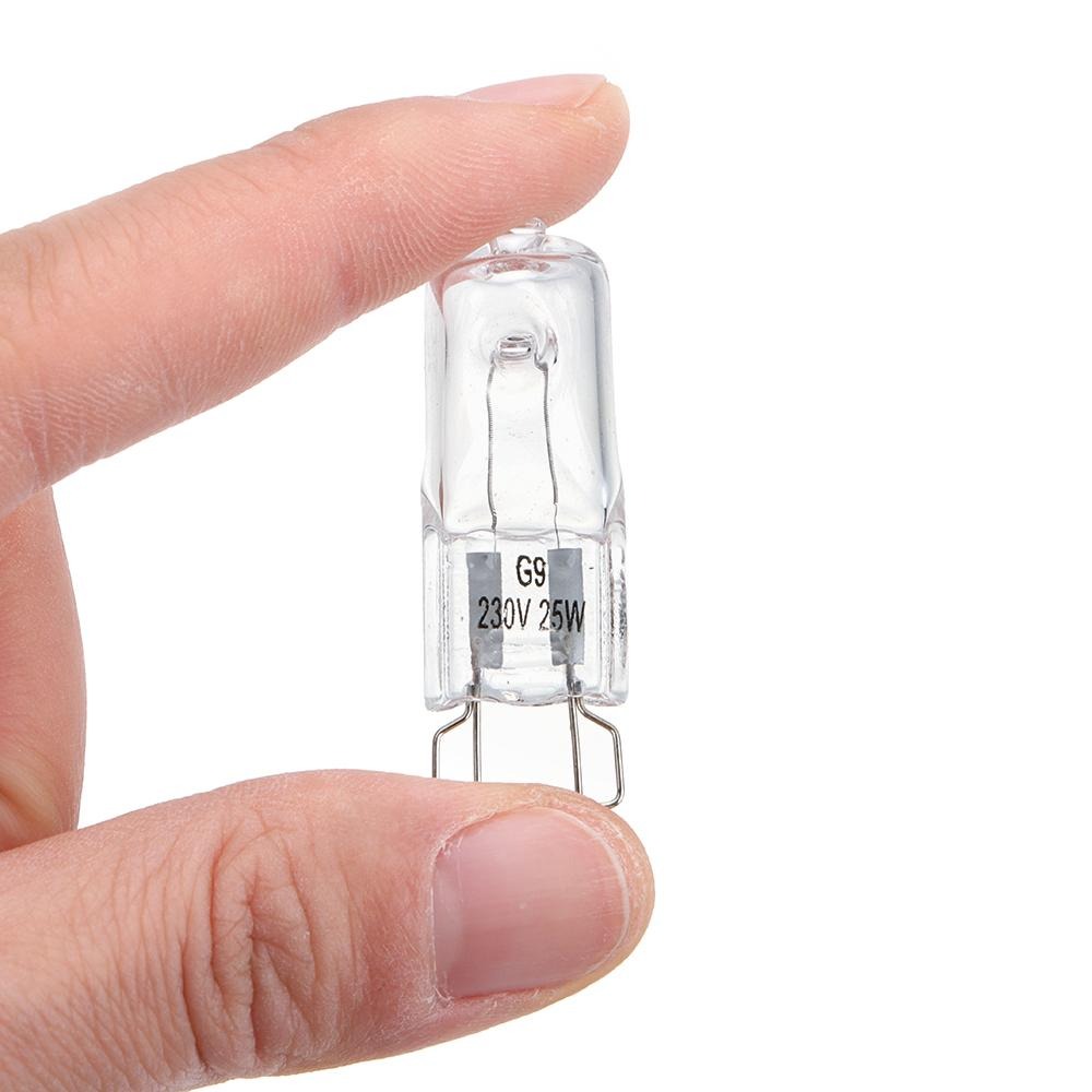 10 Stück G9 Halogen-Glühbirnen 25 W/40 W/60 W 220 V ersetzen LED-Birne, energiesparende, hochtemperaturbeständige Glühlampe