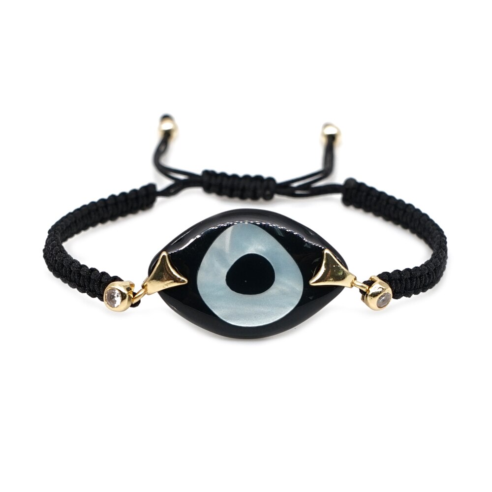Go2 boho ins turkse boze oog armband voor vrouwen sieraden gevlochten vriendschapsarmbanden geweven pulseras sieraden: B-b190055g