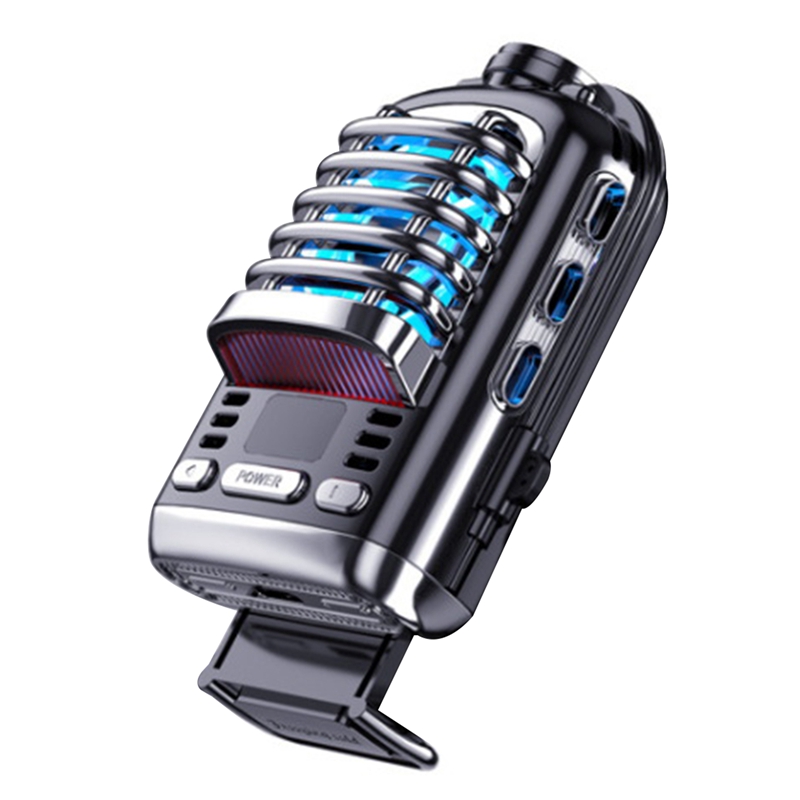 Handykühler mit kühlfunktion für halbleiter, usb-spielkühler für 4 to 6.7 zoll-handys, schwarz: Default Title