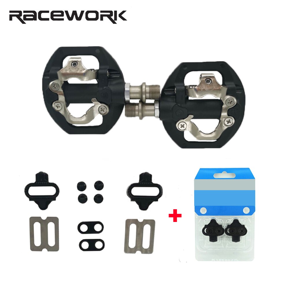 RACEWORKS-pedal de bloqueo de montaña SPD-A530, pedal plano de doble uso sin conversión, de aleación de aluminio, SM-SH51 de: A530 SH51