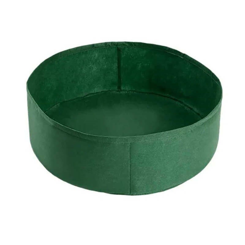 Rund filt plantepose grøn plantespand non-woven blomster planteskoletaske: Grøn 70 x 30cm