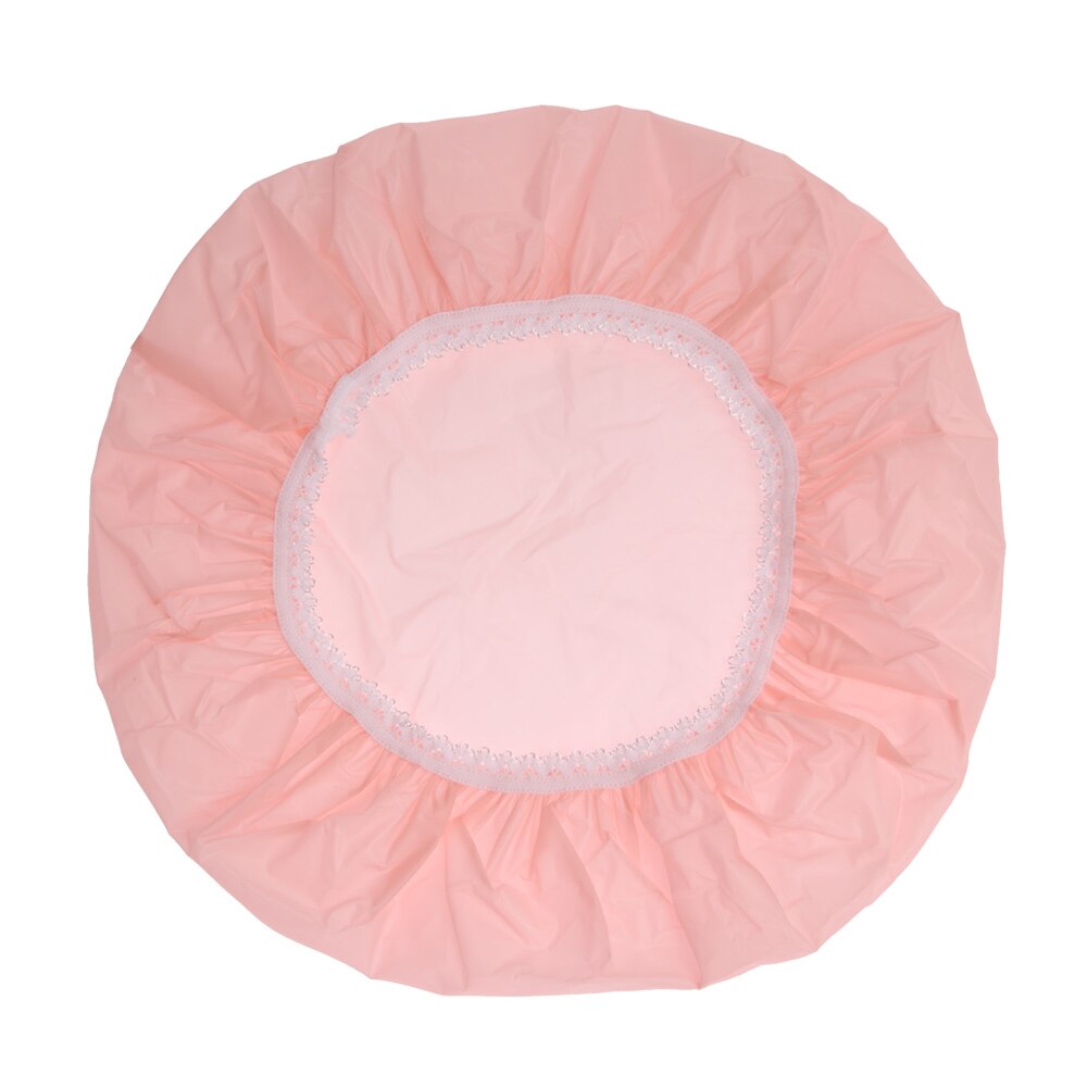 Elastische Badmutsen Hotel Haar Product Waterdichte Douche Cap Keuken Fume Cap Badmutsen Bad Producten Verschillende Effen Kleuren: Pink