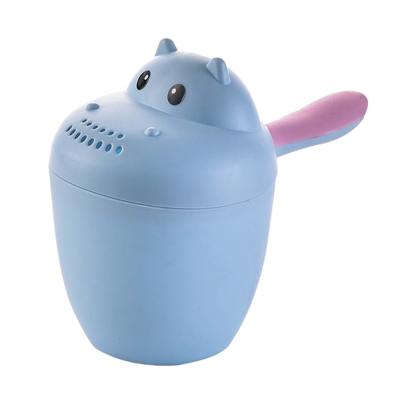 Cute Cartoon Baby Bath Caps Toddle Shampoo Cup Children Bathing Bailer Baby Shower Spoons Child Washing Hair Cup Kids Bath Tool