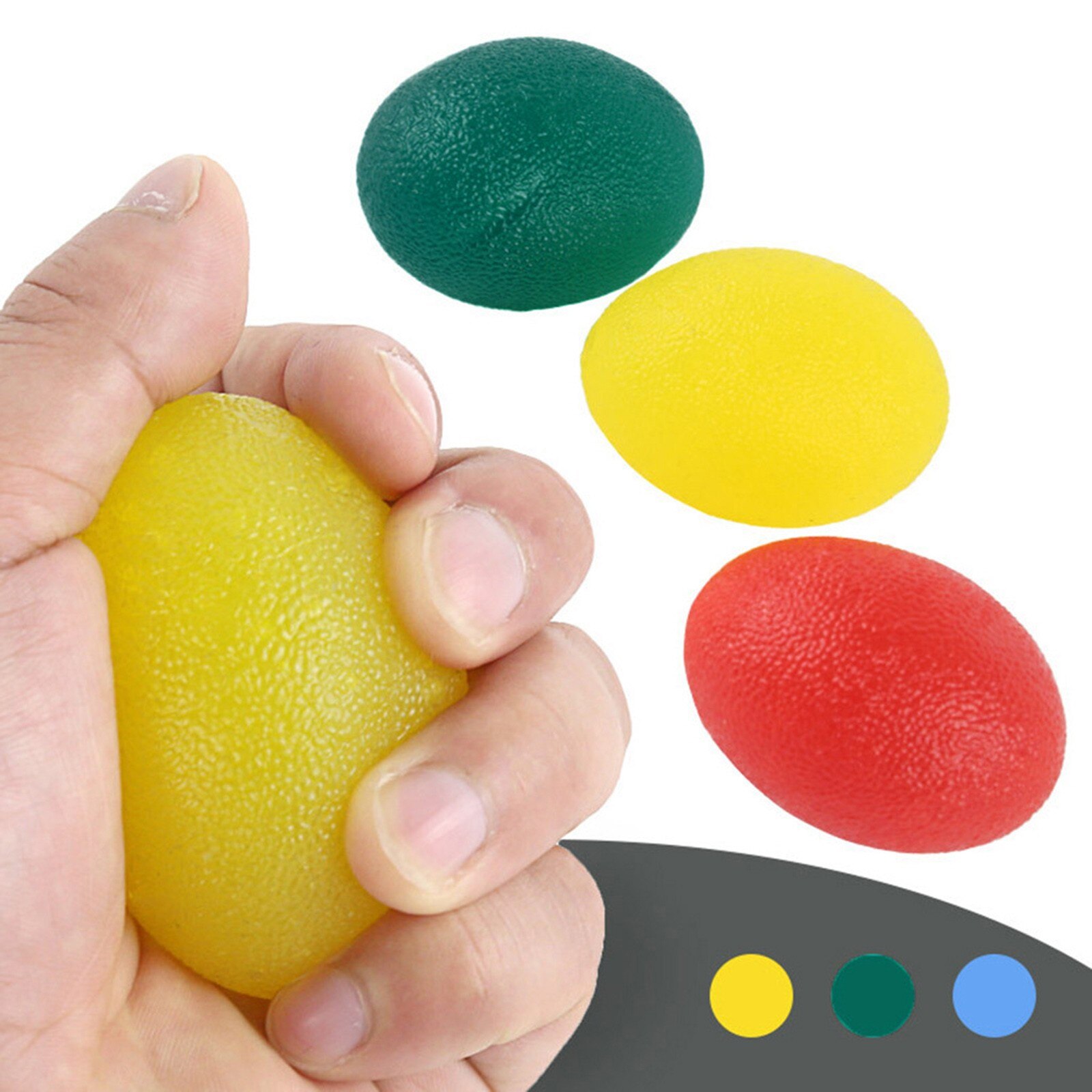 Hand Grip Strength Trainer Stress Ball For Adults And Children Hand Power Ball Egg Hand Grip Powerball Forearm Exerciser #45