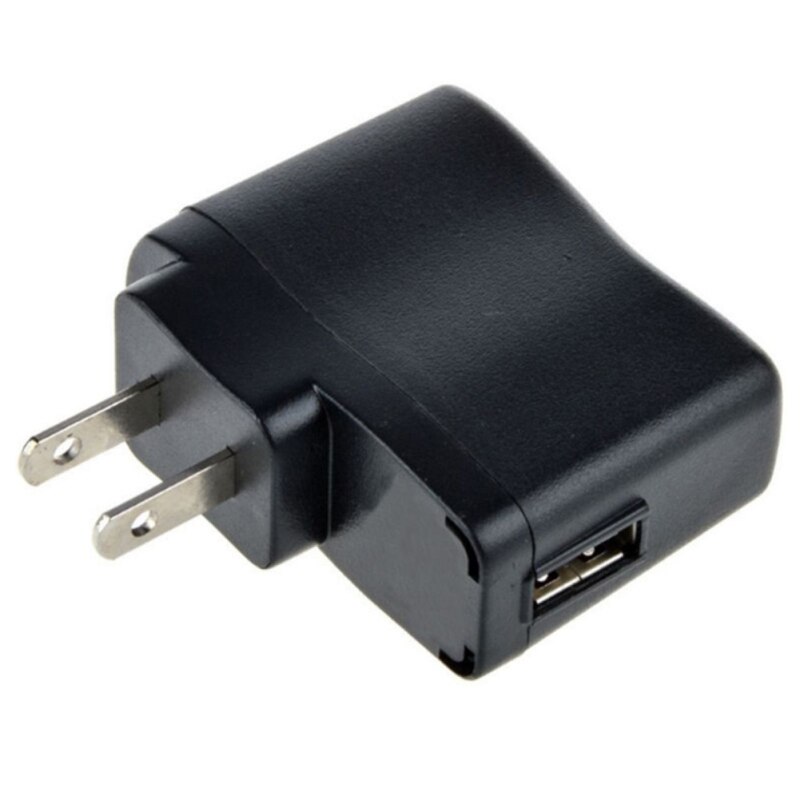 Zwart Usb Opladen Hoofd 5v500ma Usb Adapter Usb Lader Telefoon Hoofd Licht Lader Met Opladen H1E3