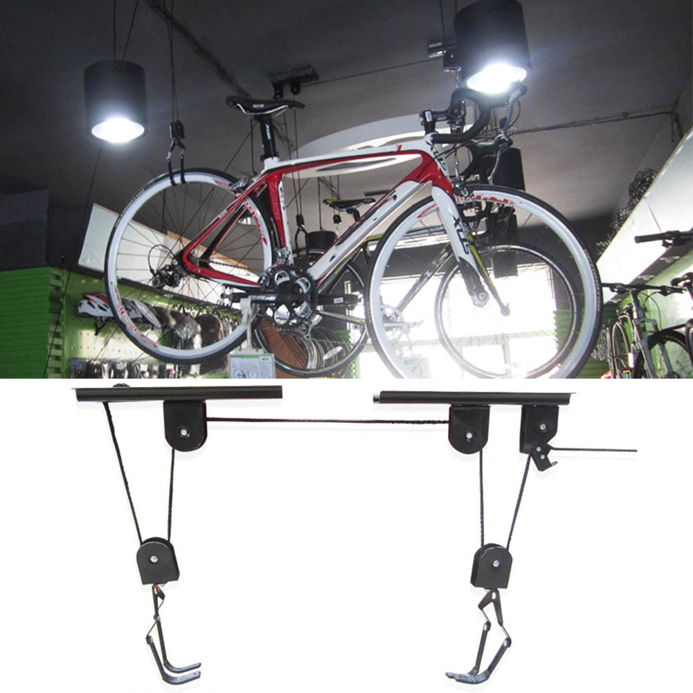 Plafond Gemonteerde Bike Lift Hoist Garage Mountain Fiets Hoist 45Lb Capaciteit