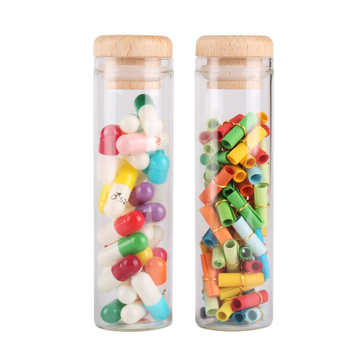 12Pcs Plastic Test Tubes With Caps For Liquid Sample Storage 40ml