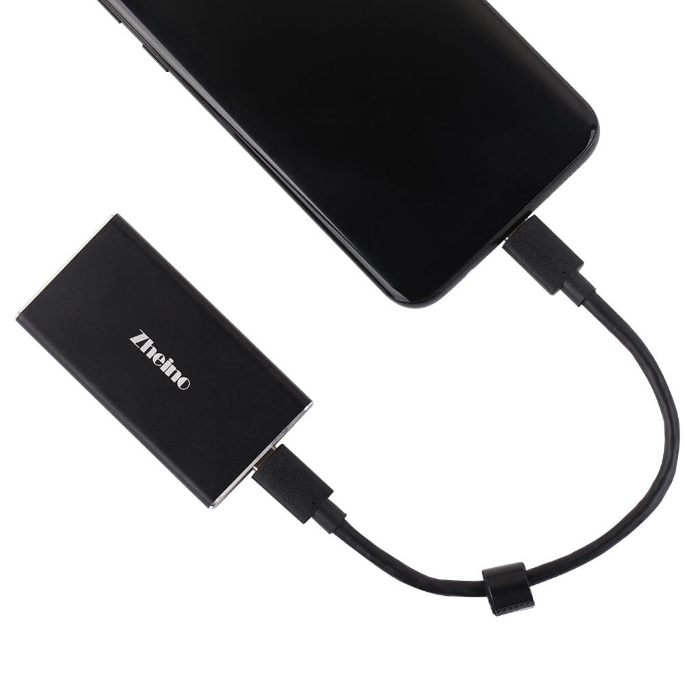 Zheino SSD portátil USB 3,1 de 120GB 240GB externo de 480GB de disco duro de escritorio del ordenador portátil