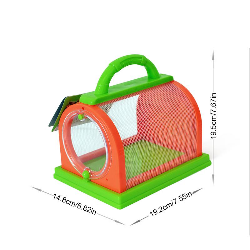 Insect Box Small Pet Observation Box Children's Portable Plastic Insect Cage Box Feeding Observation Experiment