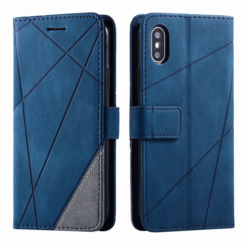 Neutral Style Phone Holster For Oneplus 8 Pro 1+8 1+8Pro One plus 8 8Pro Stripe Rhombus Leather Case Hit Color Stand Cover O21G