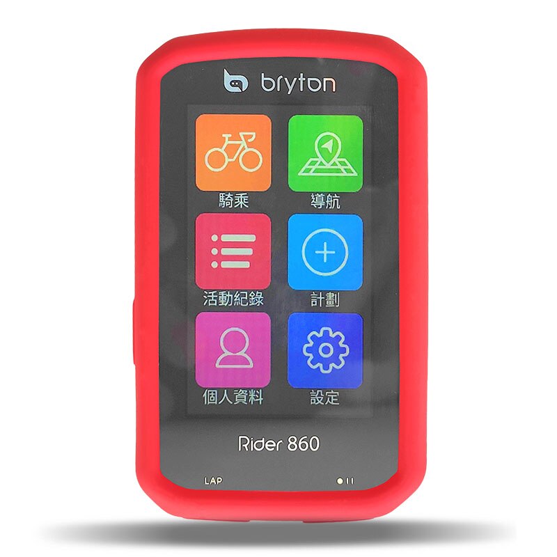 Funda genérica de Gel para bicicleta, cubierta protectora de pantalla para Bryton Rider 860, GPS, R860, Bryton Rider 860: Rojo