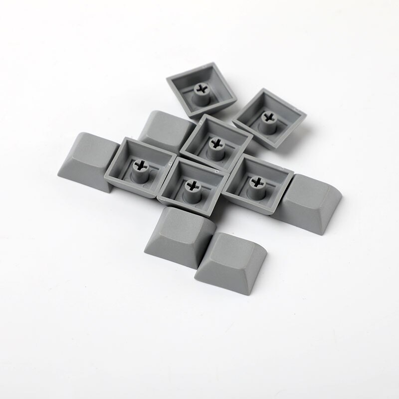 9pcs PBT DSA Keycaps Blank for MX Switches Mechanical Keyboard Lake Blue: gray