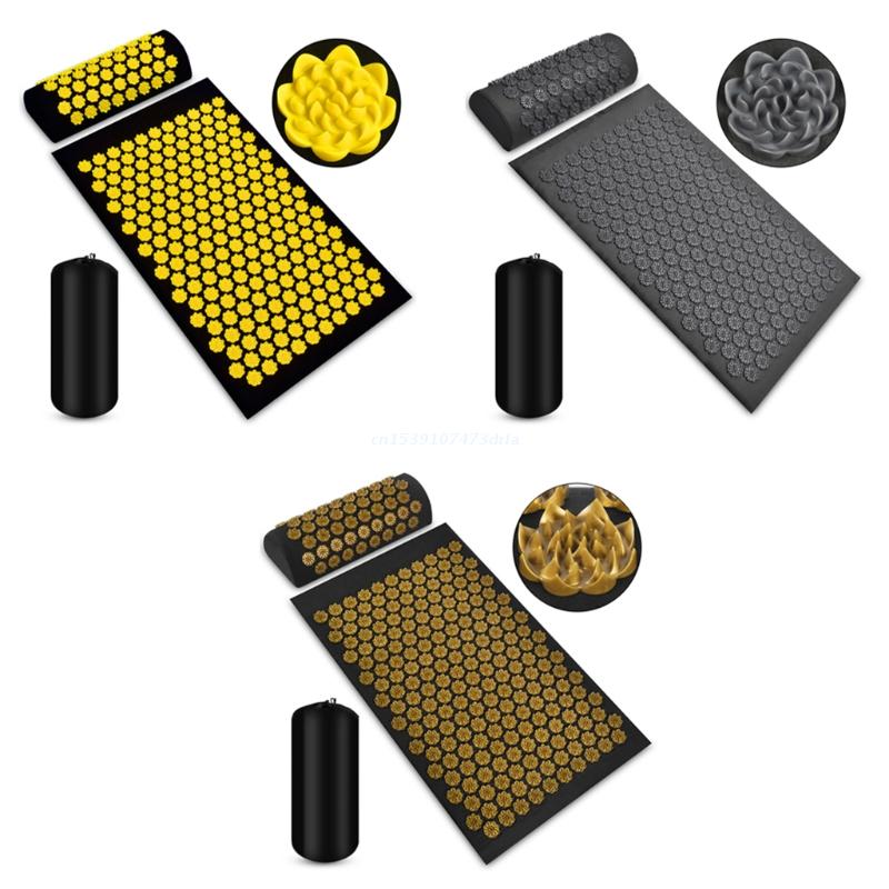 Yoga Acupressuur Mat Antislip Massage Tapijt Voet Back Hals Pijnbestrijding Mat Pad Spier Stress Ontspanning