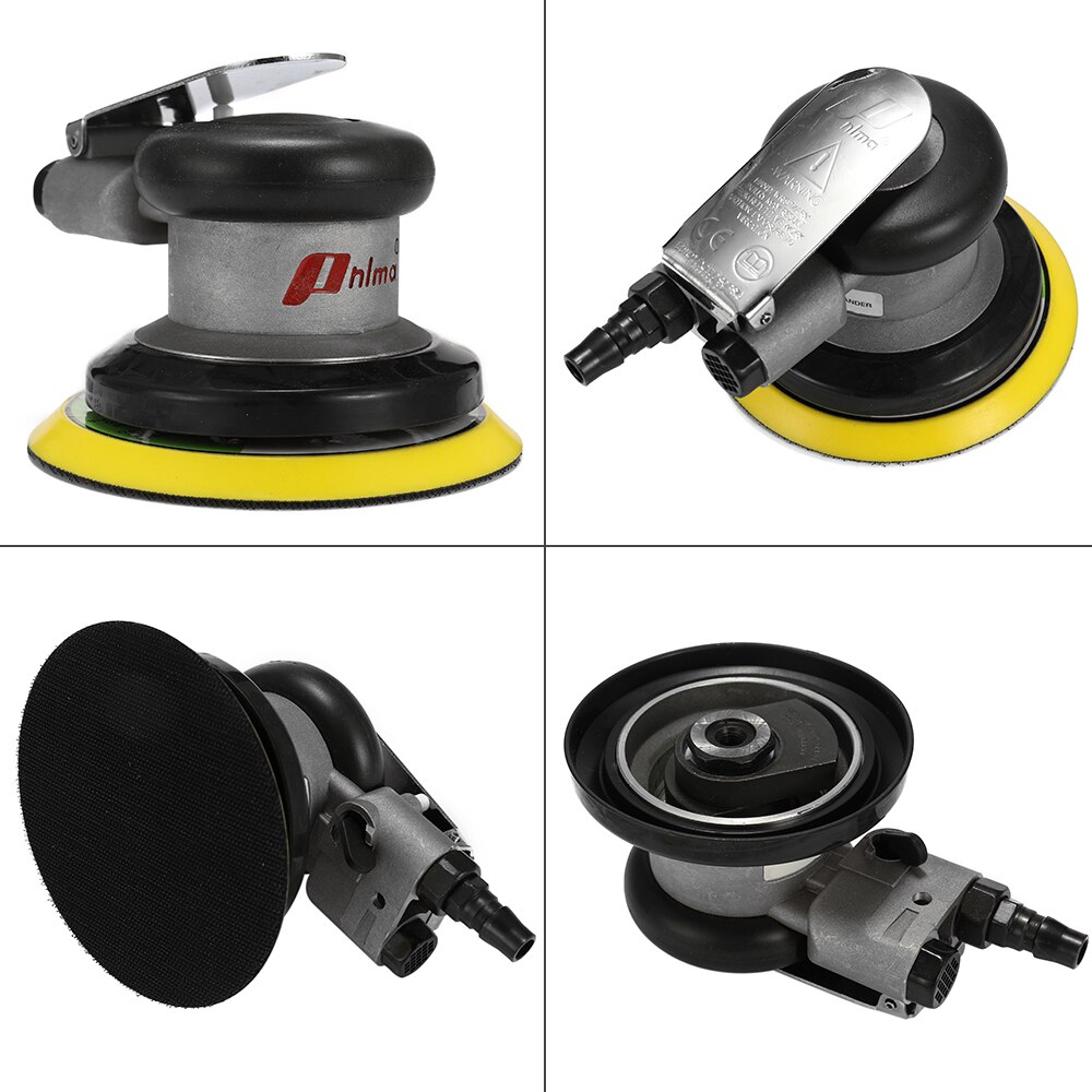 KKMOON 5 Inch Round Pneumatic Car Polisher Polishing Grinding Machine 10000rpm Air Sander Sandpaper Grinder