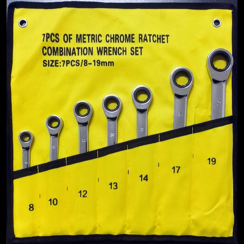 Ratchet Combination Wrench Set Torque Gears Ring Wrench Universal Socket Wrench Hand Tools Alloy Set Wrench: 27mm