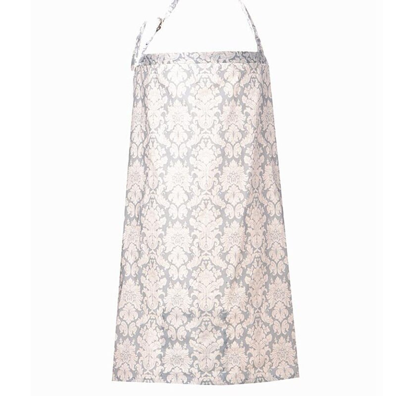 Breastfeeding Cover Baby Infant Breathable Cotton Muslin Nursing Cloth L Large Size Big Nursing Feeding Cover Cape Apron: White