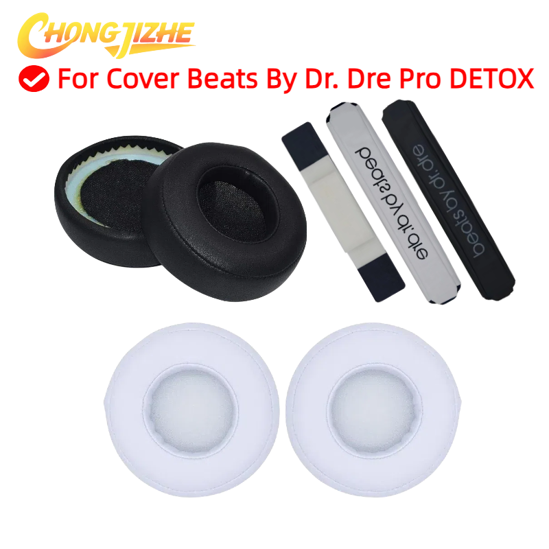 Reparasjon av erstatningshodebånd til beats av dr. dre pro detox-hodetelefoner, hodebånd og ørykte i pu og mykt minneskum
