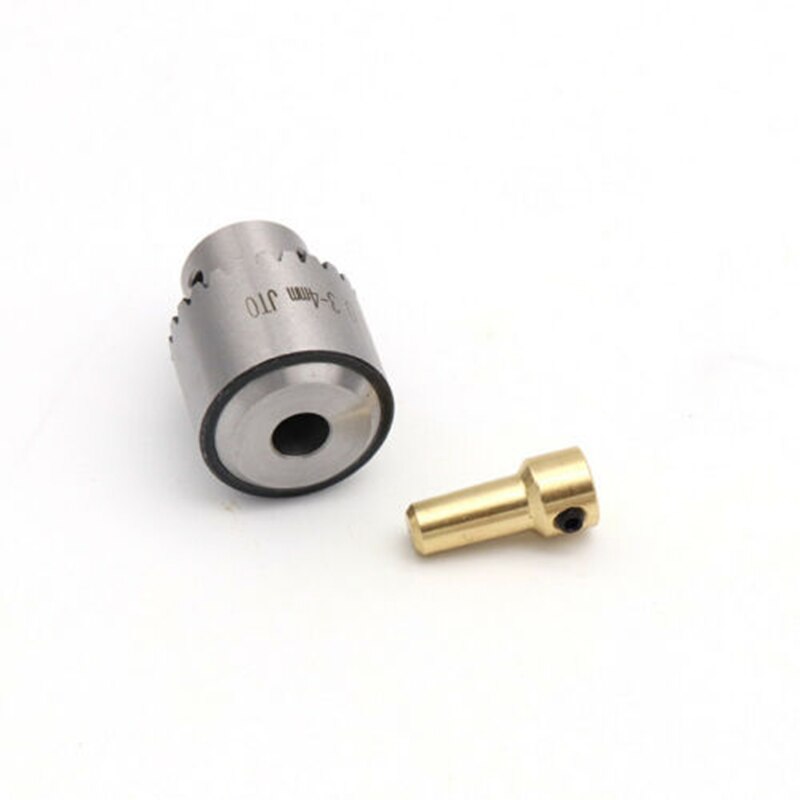 4 kpl mini 0.3mm-4mm kartioasennettu sorvi sähköporan istukka+avain+istukan avain