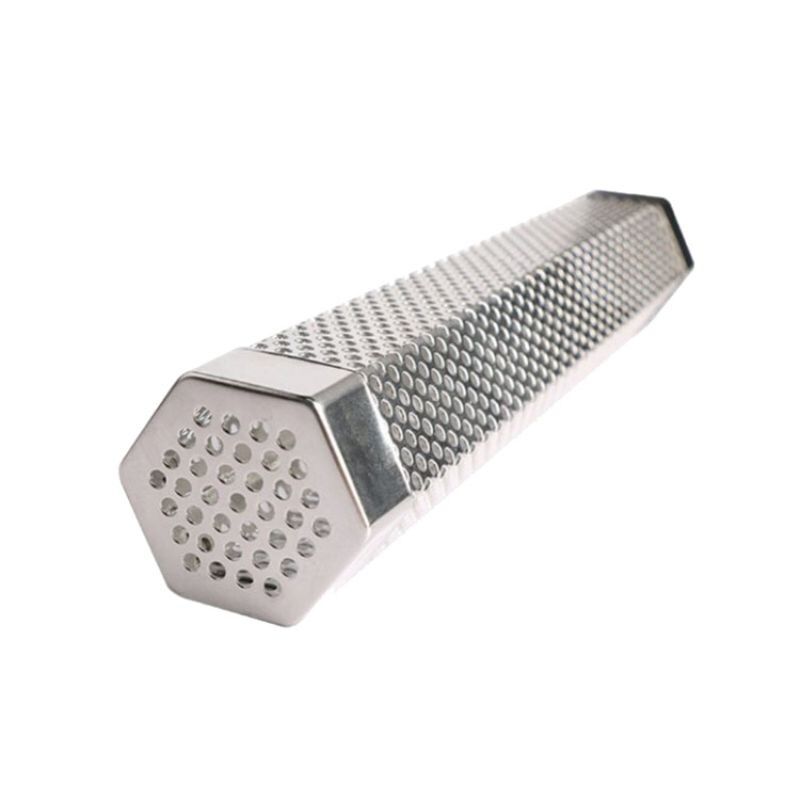 Barbecue Stainless Steel Smoke Pipe Weber Perforated Web Barbecue Grill Generator Smoker Filter Set: H6