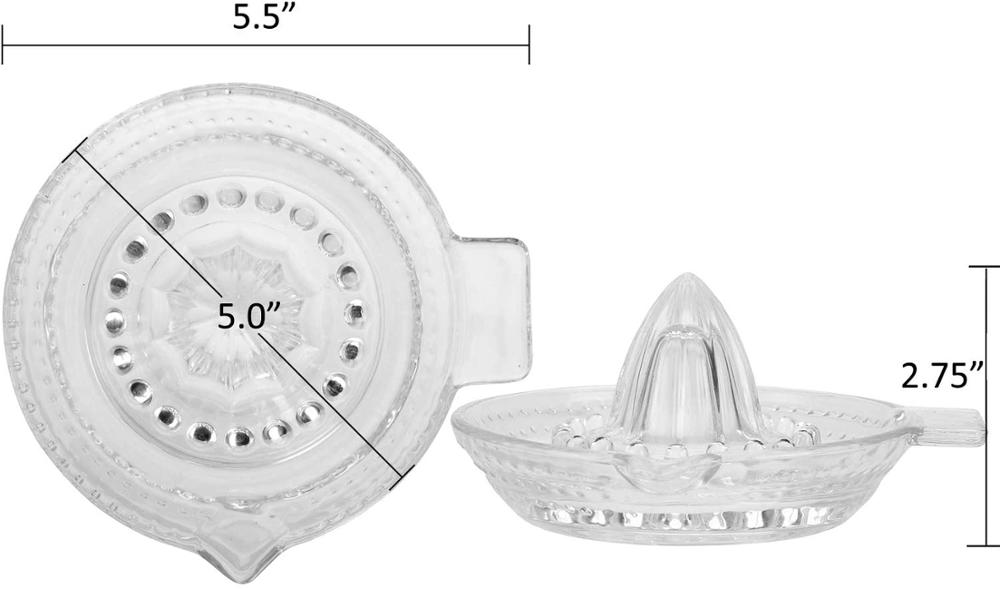 Glass Manual Lemon Juicer Orange Squeezer Juice Extractor Fruit Juicer Cocktail Drink Bar Tool Kitchen Tools Accessories