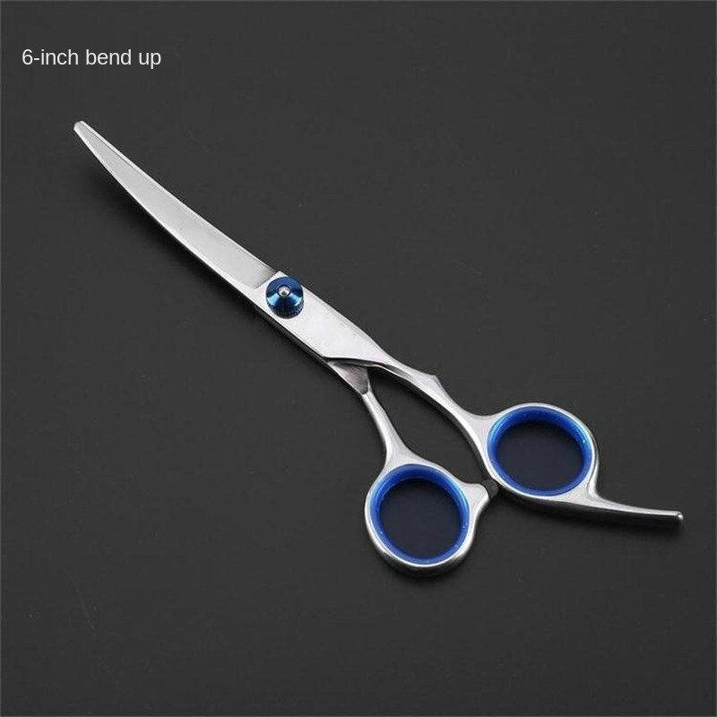 6 Inch 7 Pet Grooming Scissors Stainless Steel Cats Dogs Hair Seam Scissor Up and Down Curved Scissors Sharp Haircut Set