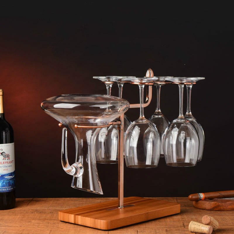 Creatieve Metalen Wijnrek Opknoping Wijnglas Houder Bar Stand Beugel Display Stand Beugel Decor