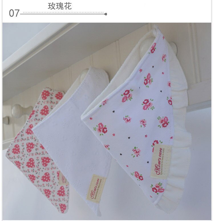 Baby slabbetjes 3pc/ lot 100%  katoenen bandana slabbetjes babykleding meisjes handdoek bandana's babykleding  b6 d 985r: 7