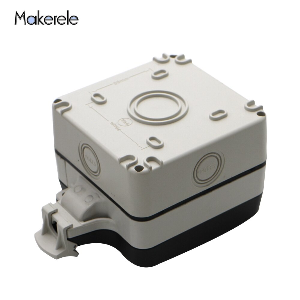 IP66 3/5 Gaten multifunctionele Universele Waterdichte Outdoor Stopcontact Met 2USB Poorten 10A Stopcontact Geaard