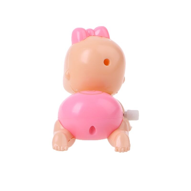 1pc pojke tjej krypande krypa urverk docka vind upp leksak för baby barn fest  l5yf