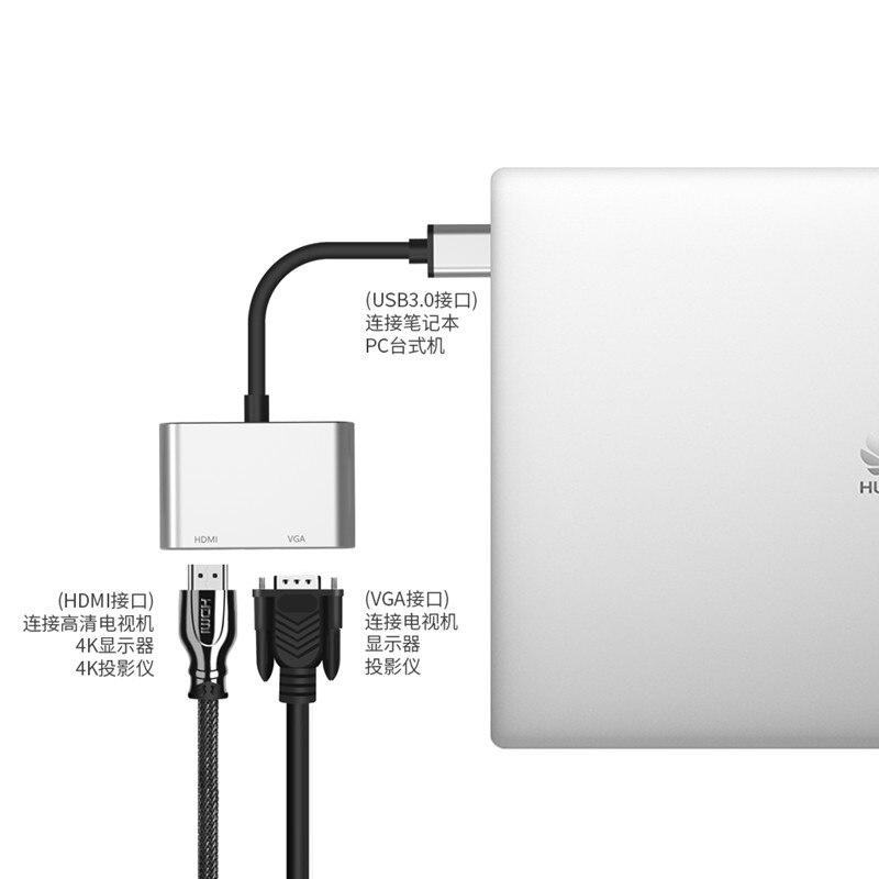 USB To VGA HDMI Converter External Graphics Card expansion laptop 3.0 interface to display multi screen to USB3.0 to HDMI