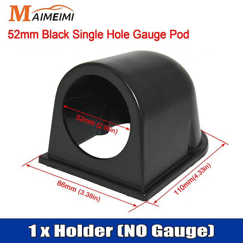 52mm Car Exhaust Gas Temp Gauge Vacuum Oil Pressure Bar PSI Gauge Voltmeter Oil Temperature Water Temp With Sensor for 12V Car: WHITE