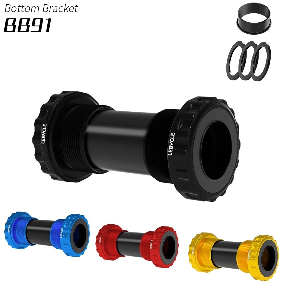 ZTTO BB91-Juego de soporte inferior para bicicleta, con rosca sellada tipo 68, 73mm, carcasa BSA68 de 24mm, eje spline para bicicleta de montaña y carretera, soporte inferior para bicicleta