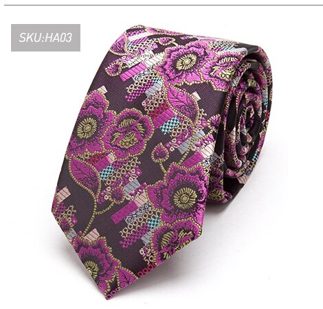 Men Ties luxury skinny tie's Mens flower Neckties Gravata Jacquard Tie Business man's Wedding Animal dress Bowtie 7cm: HA03