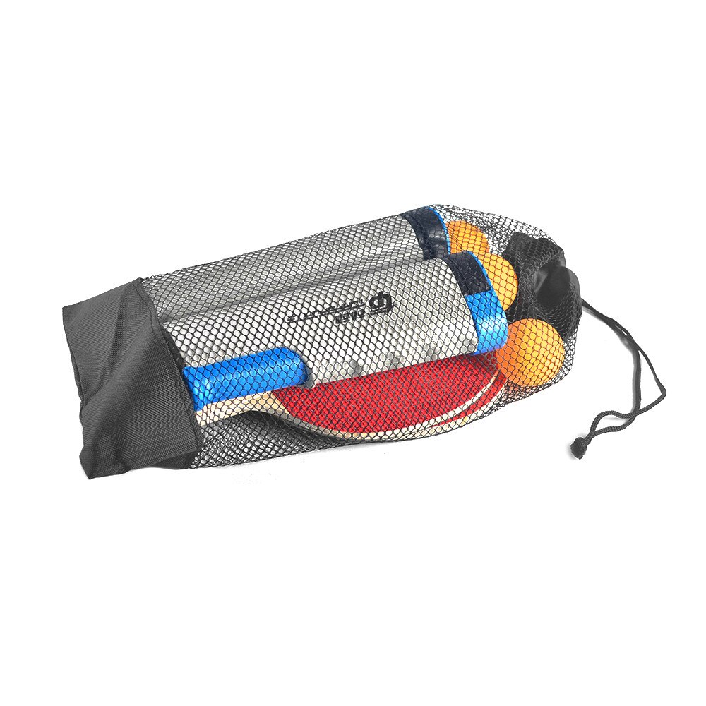 Portable Table Tennis Net and Post Sets with Extendable Mini Posts Bats Balls Ping Pong Paddle Set Training Accessories