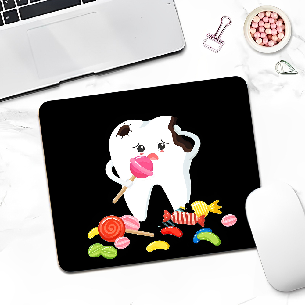 The Dentist Tooth DIY Desktop Desk Mat Kawaii Gaming Accessories Students Writing Pad Writing Desk Mats: 45x70cm / Navy Blue