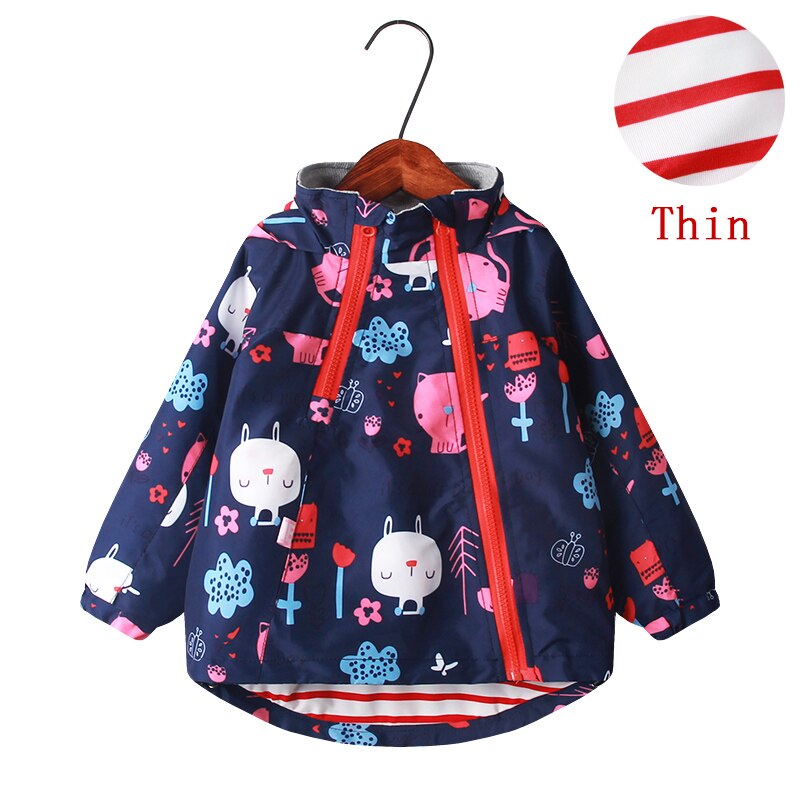Lente Herfst Meisjes Bovenkleding Jassen Mode Van Kinderen Jassen Voor Meisjes Kat Print 2-9Y Kids Jassen Meisjes: 5
