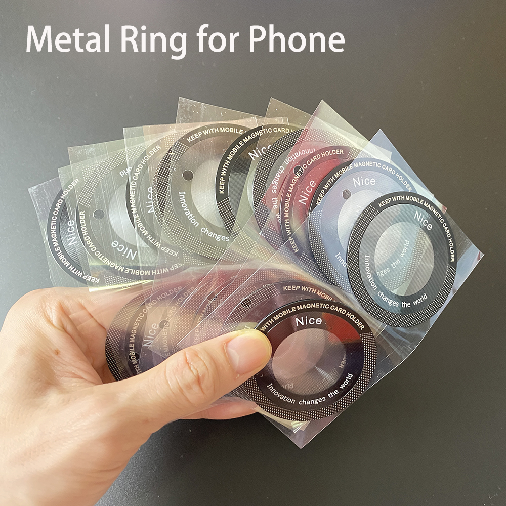 6/10Pcs für Magsafe Magnetische Metall Ring für Telefon Universal Metall Aufkleber Unterstützung Drahtlose Ladegerät Platte Blatt Magnet auto Halter
