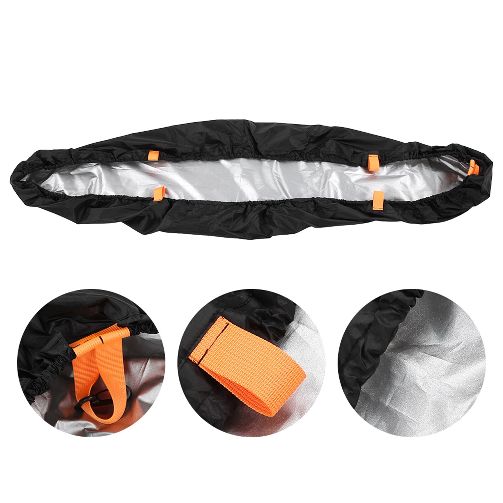 Kayak Cockpit Cover UV50+ Blocking Sunscreen XL Dust Cap Cabin Protector Adjustable Belt Rowing Boats Accessories