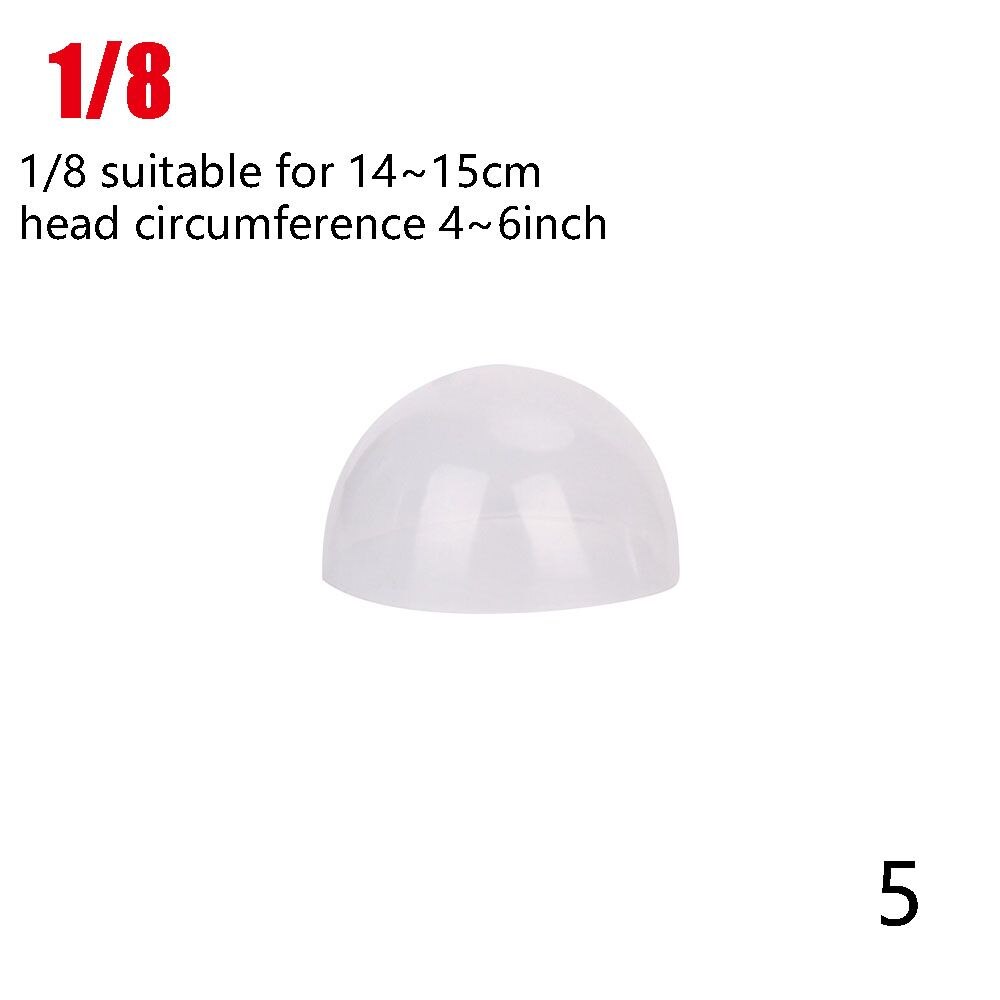 Casco de silicona para muñeca, peluca fija específica, antideslizante, antimanchas, de Gel de sílice, 1/3, 1/4, 1/6, 1/8, 1/12: Verde claro