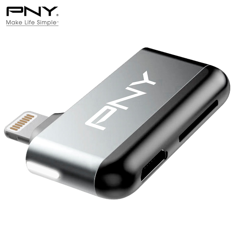 PNY DUO-LINK R 2 in 1 Micro USB 2.0 Card Reader TF Card SDHC/SDXC USB Memory Cardreader micro sd usb Adapter for iPhone ipad PC
