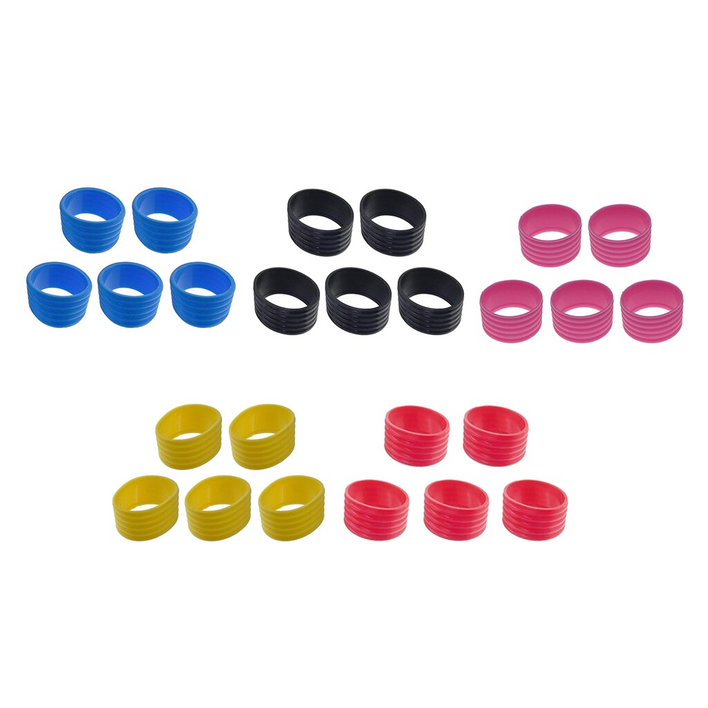 5 Packs Tennisracket Grip Ring Zweetabsorberende Badminton Grip Band